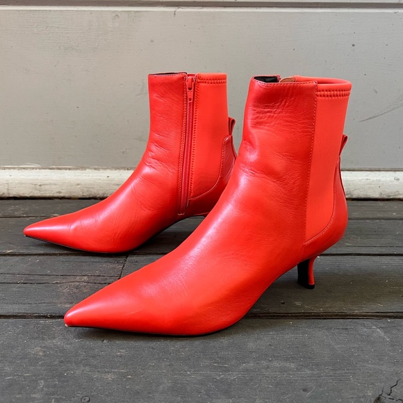 Red CAVERLEY ROMI Boots, Brand New, Size 40 (9.5) - Picture 1 of 16